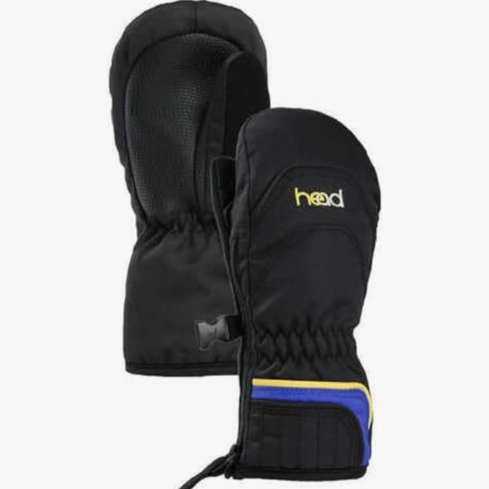 HEAD SNOW SKI GLOVES MITTENS SZ SMALL BLACK NEW SNOWBOARDING WINTER